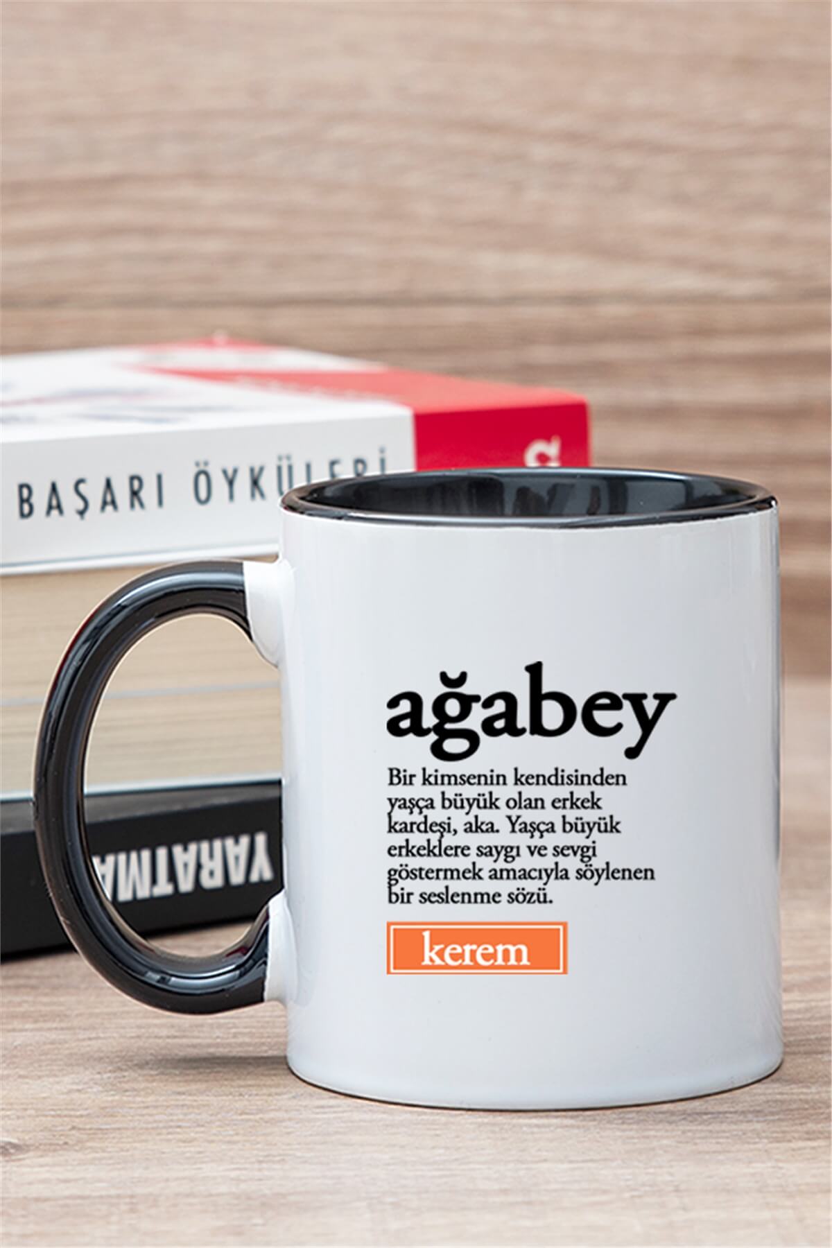 Ağabey Kelime Anlamı İçi Renkli Kupa Bardak