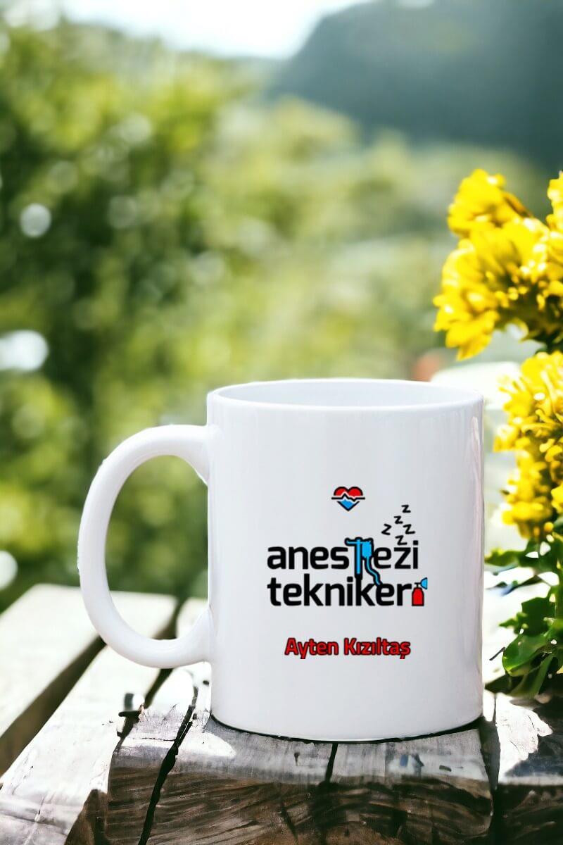 Anestezi Teknikerine Hediye Beyaz Kupa Bardak