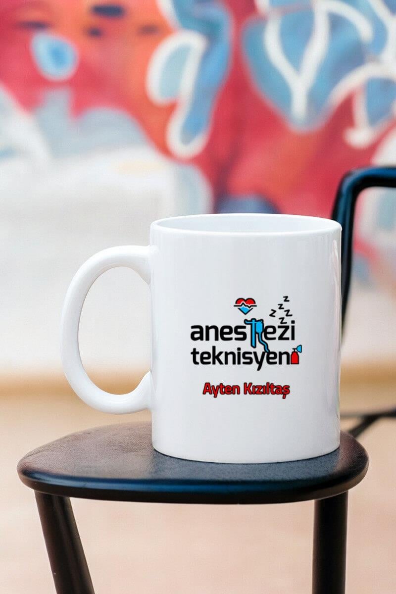 Anestezi Teknisyeni Beyaz Kupa Bardak