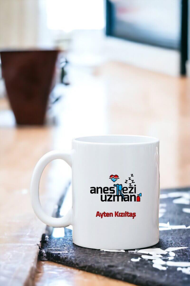 Anestezi Uzmanına Hediye Beyaz Kupa Bardak