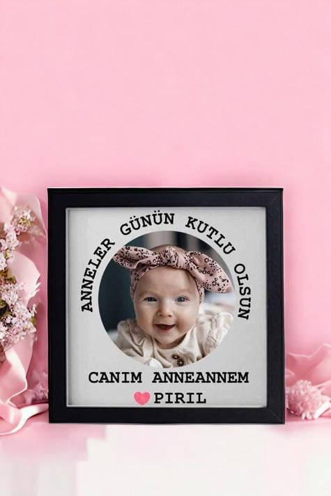 Anneanneye Hediye Fotoğraflı Kare Çerçeve