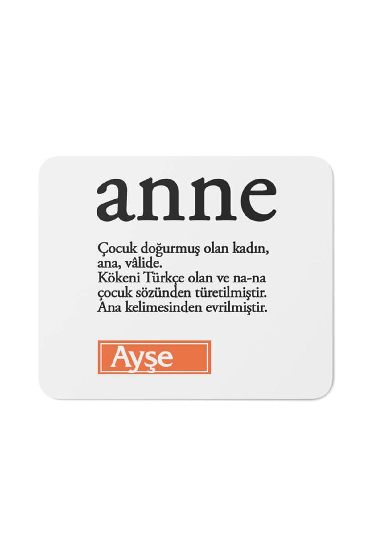 Anneler Günü Hediyesi Anne Kelime Anlamı Mouse Pad