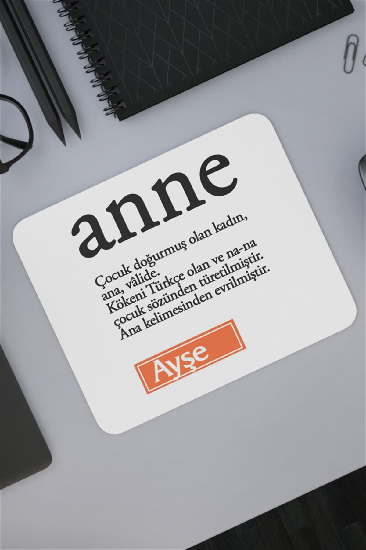 Anneler Günü Hediyesi Anne Kelime Anlamı Mouse Pad