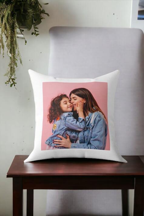 Anneler Günü Hediyesi Fotoğraflı Saten Kare Yastık