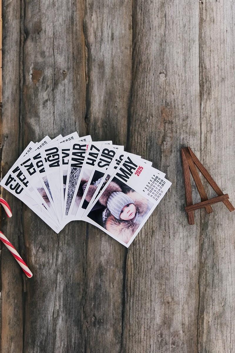 Anneler Günü Hediyesi Fotoğraflı Yatay Masa Takvimi