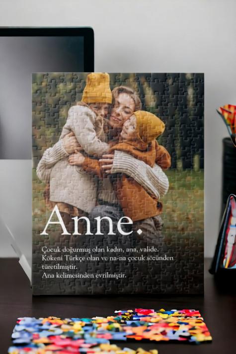 Anneye Anlamlı Anneler Günü Hediyesi Fotoğraflı Puzzle