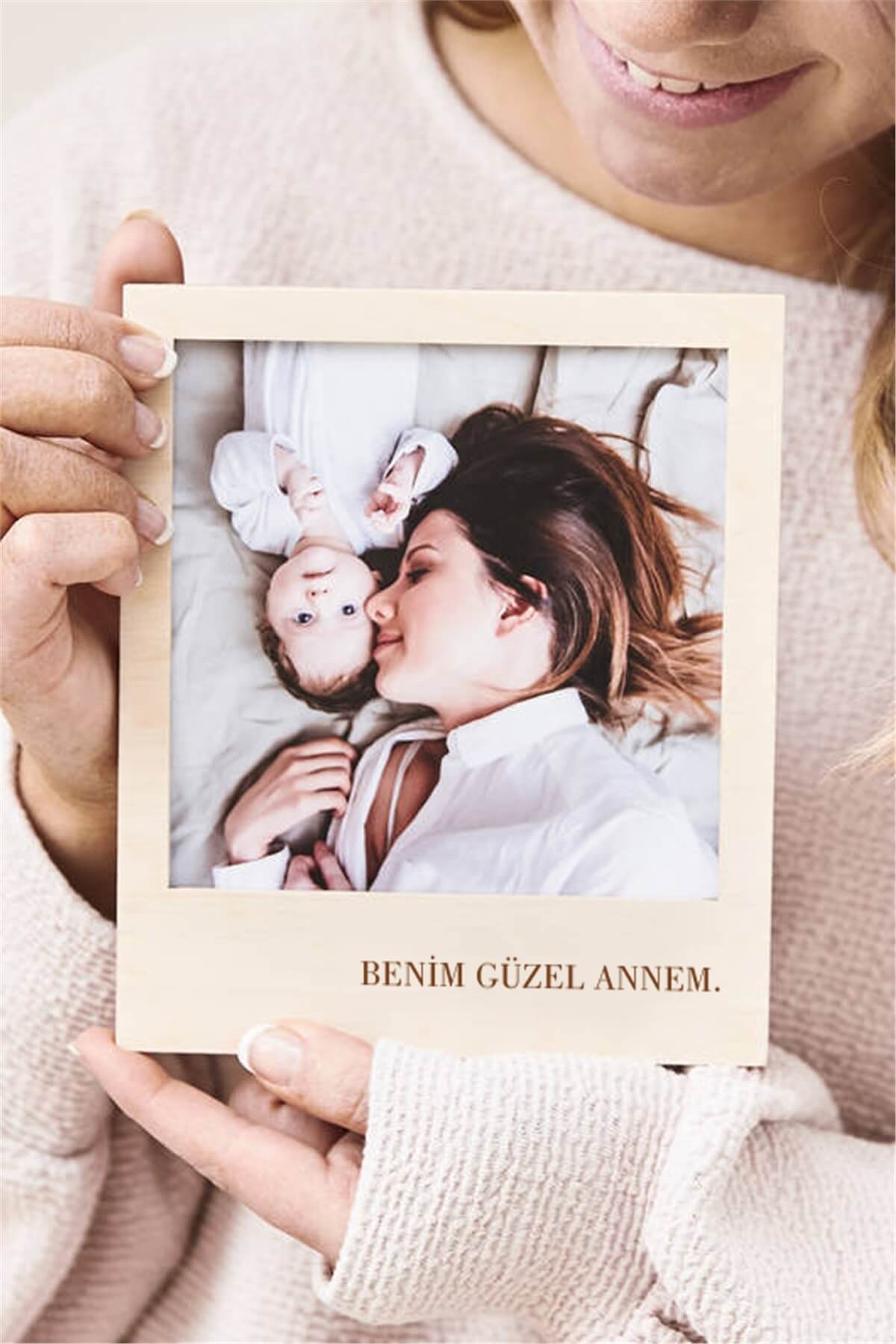 Anneye Hediye Ahşap Fotoğraf Albümü