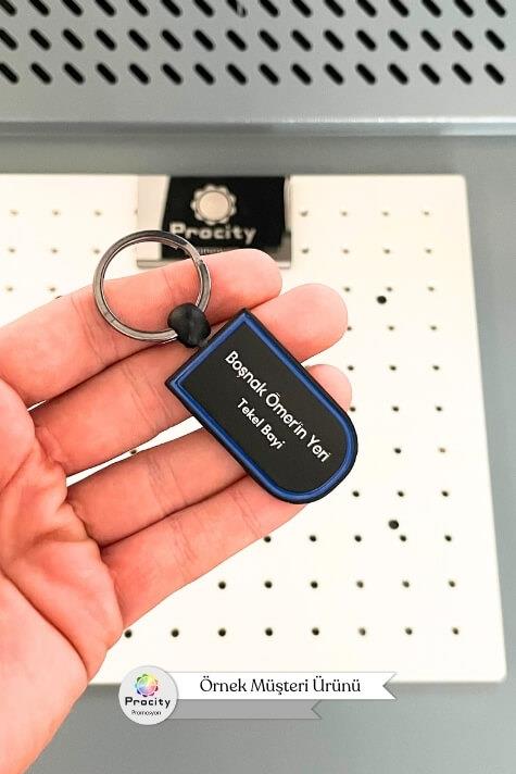 Arma Tasarım Renkli Metal Anahtarlık 5195-PETK