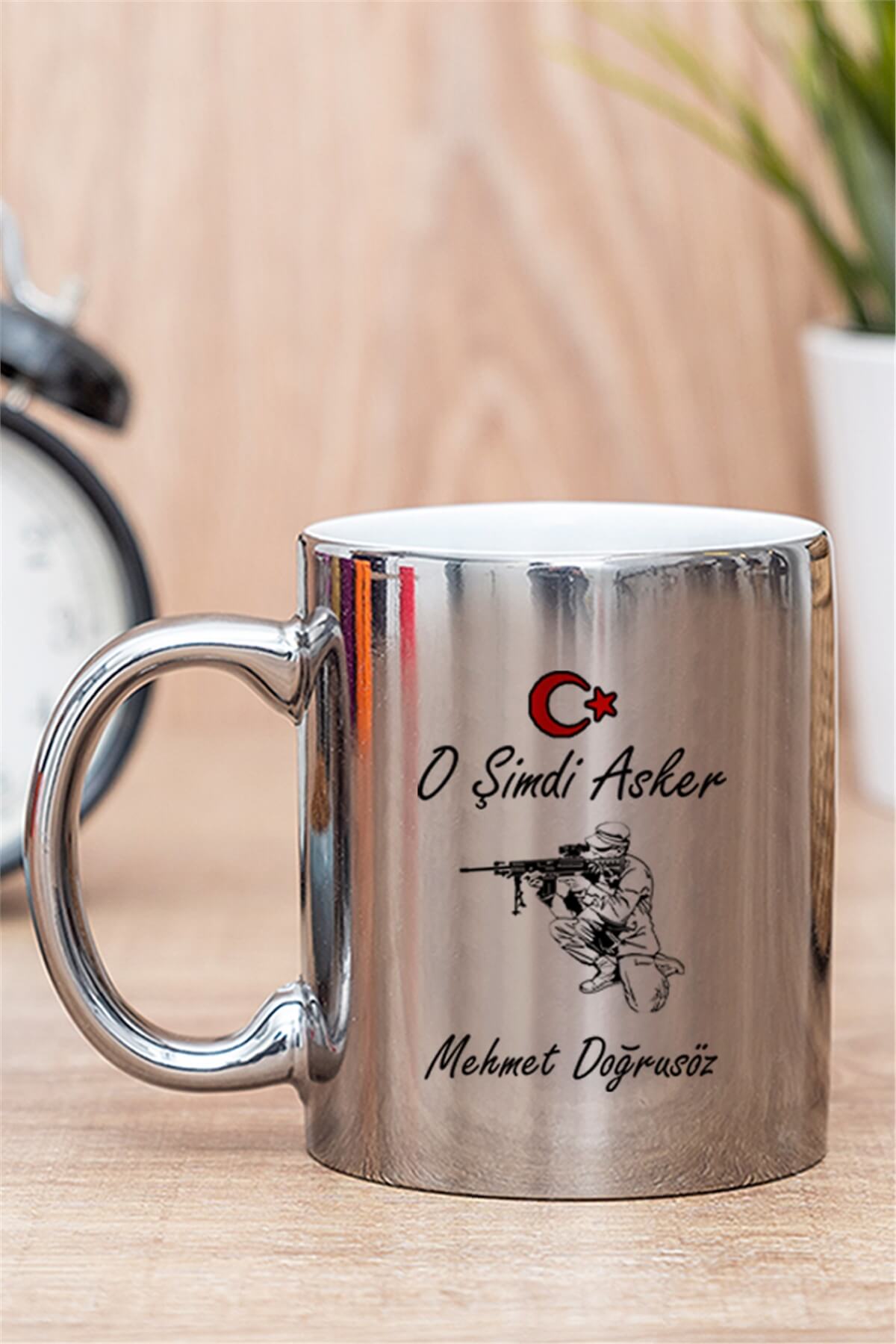 Askere Hediye Gold - Silver Kupa Bardak