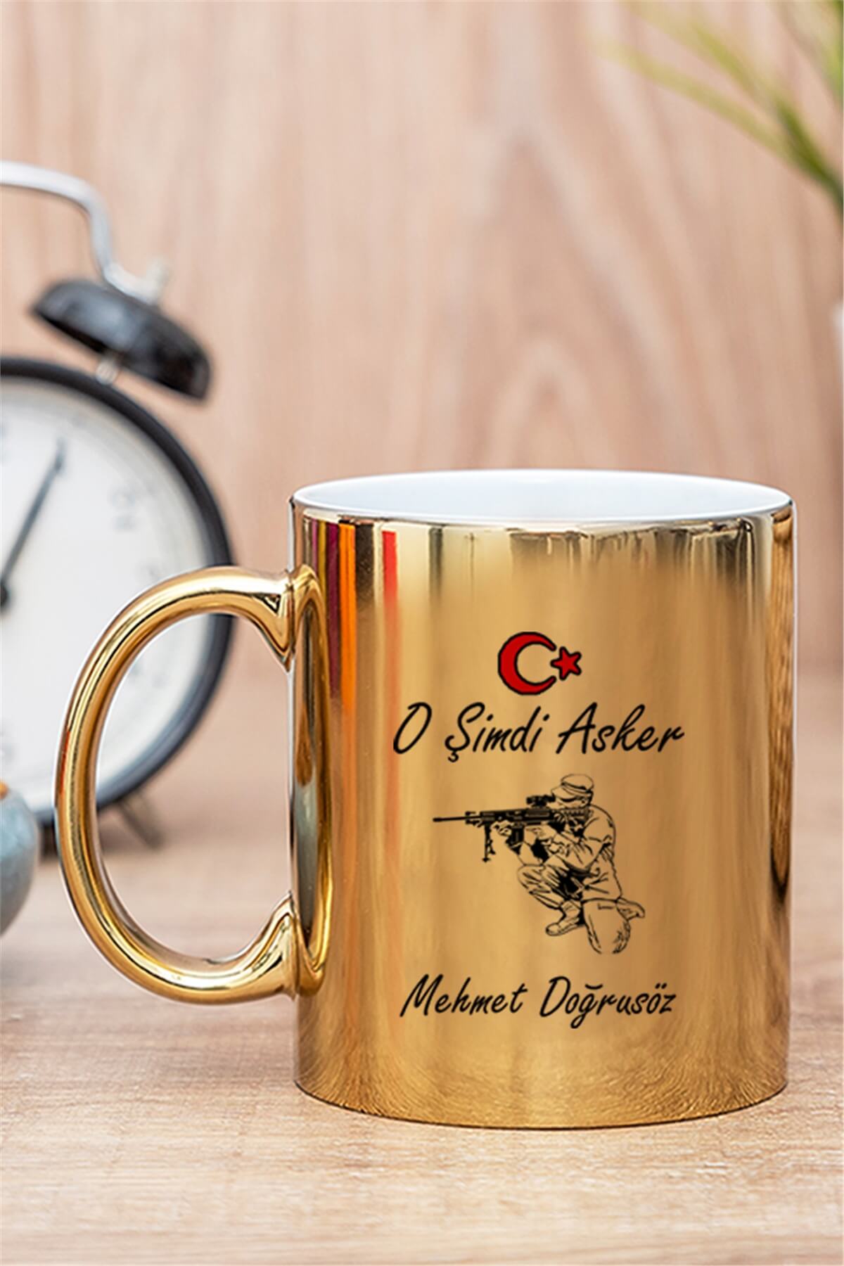 Askere Hediye Gold - Silver Kupa Bardak