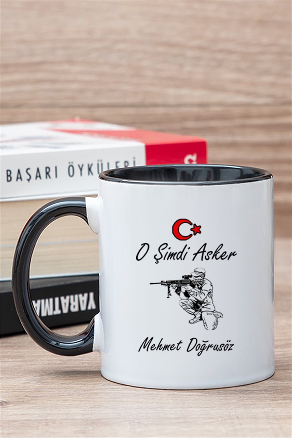 Askere Hediye İçi Renkli Kupa Bardak