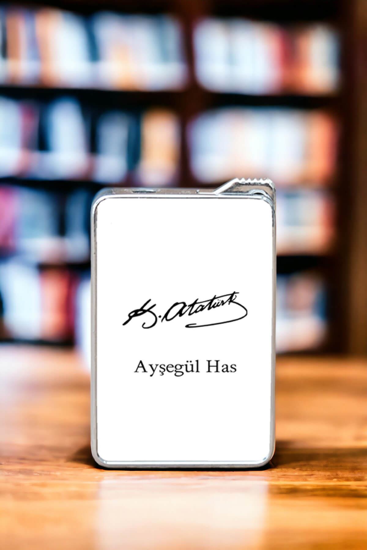 Atatürk İmzalı İsme Özel Çakmak