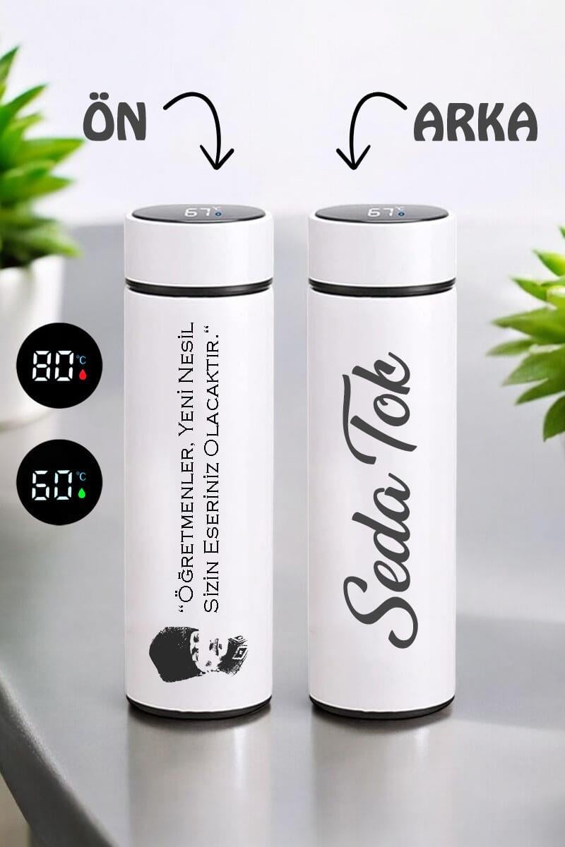 Atatürk Temalı Öğretmenler Günü Hediyesi Termos