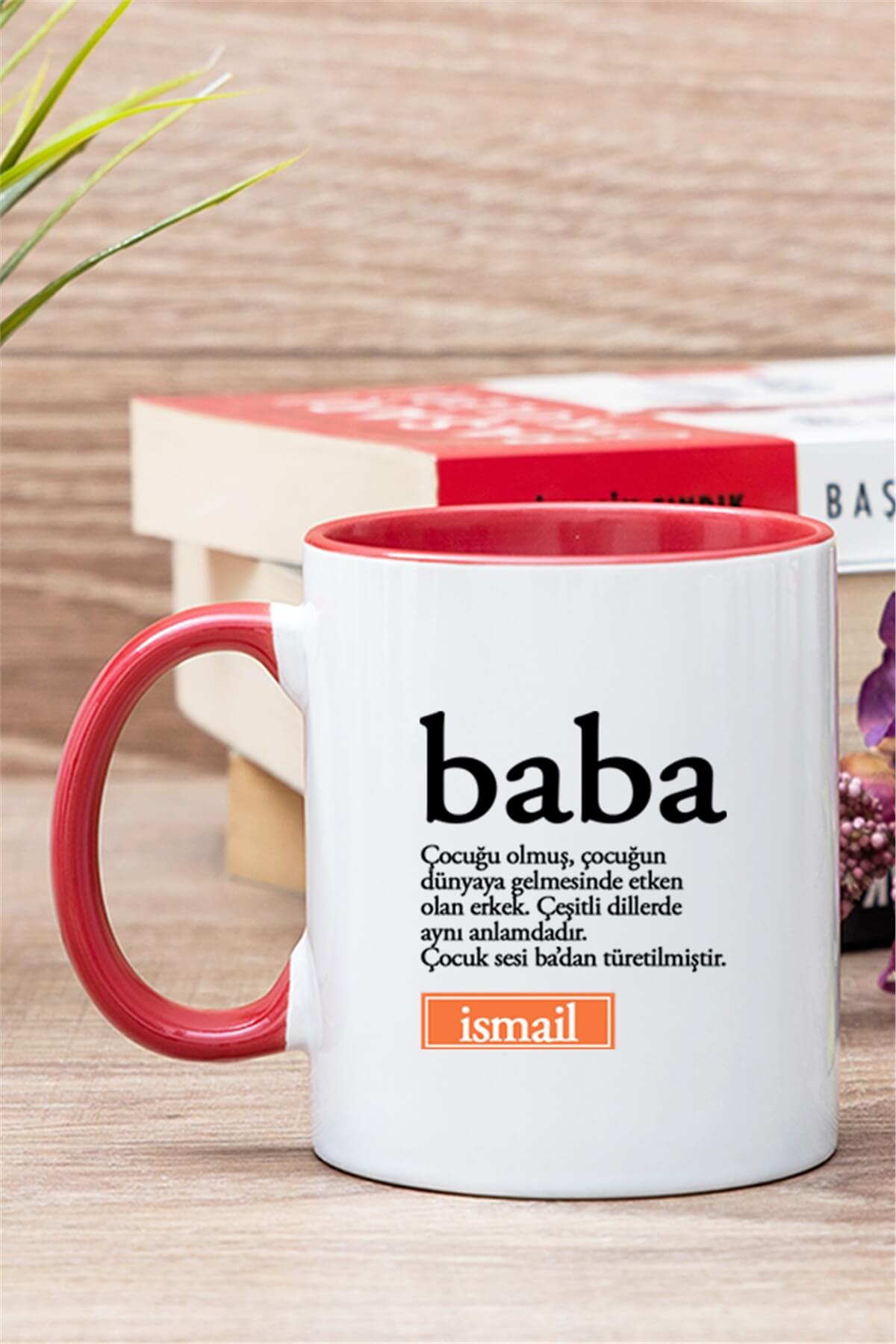 Baba Kelime Anlamı İçi Renkli Kupa Bardak