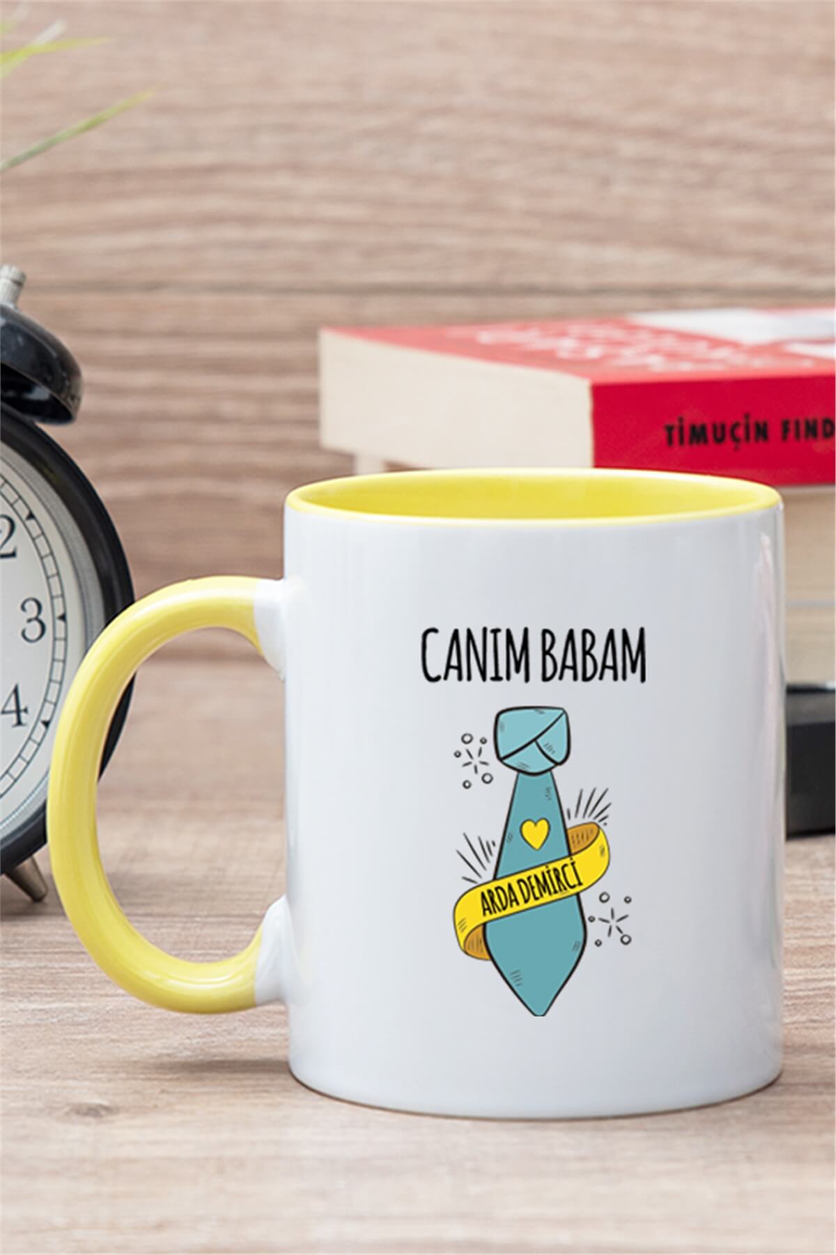 Babalar Günü Hediyesi İçi Renkli Kupa Bardak