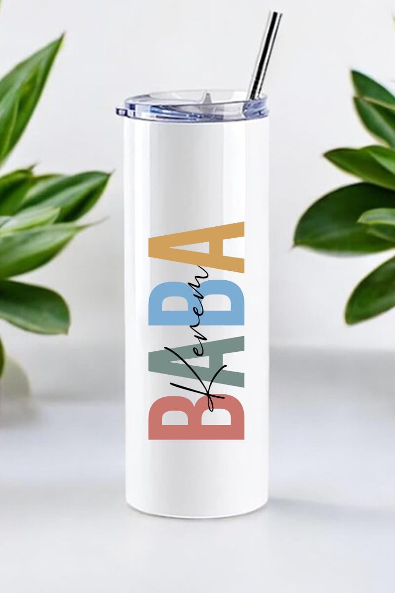 Babaya Hediye İsim Yazılı Çelik Termos Bardak