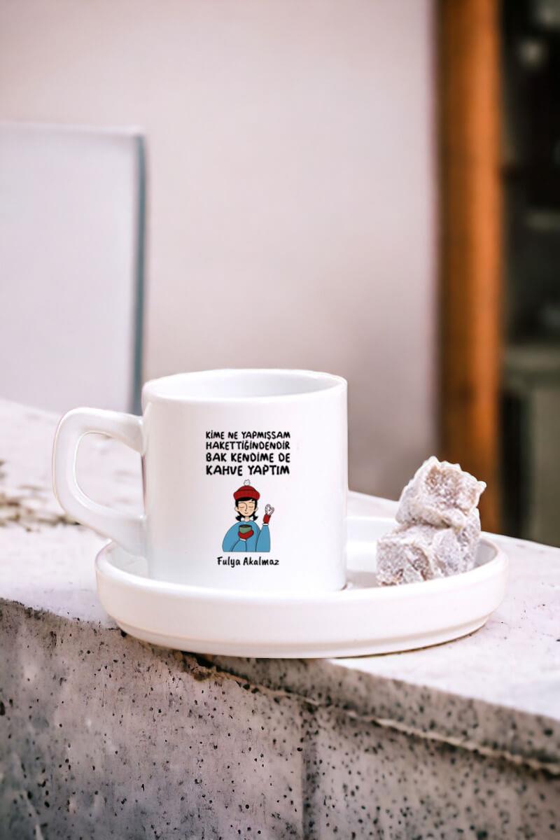 Bak Kendime De Kahve Yaptım Concept Türk Kahvesi Fincanı