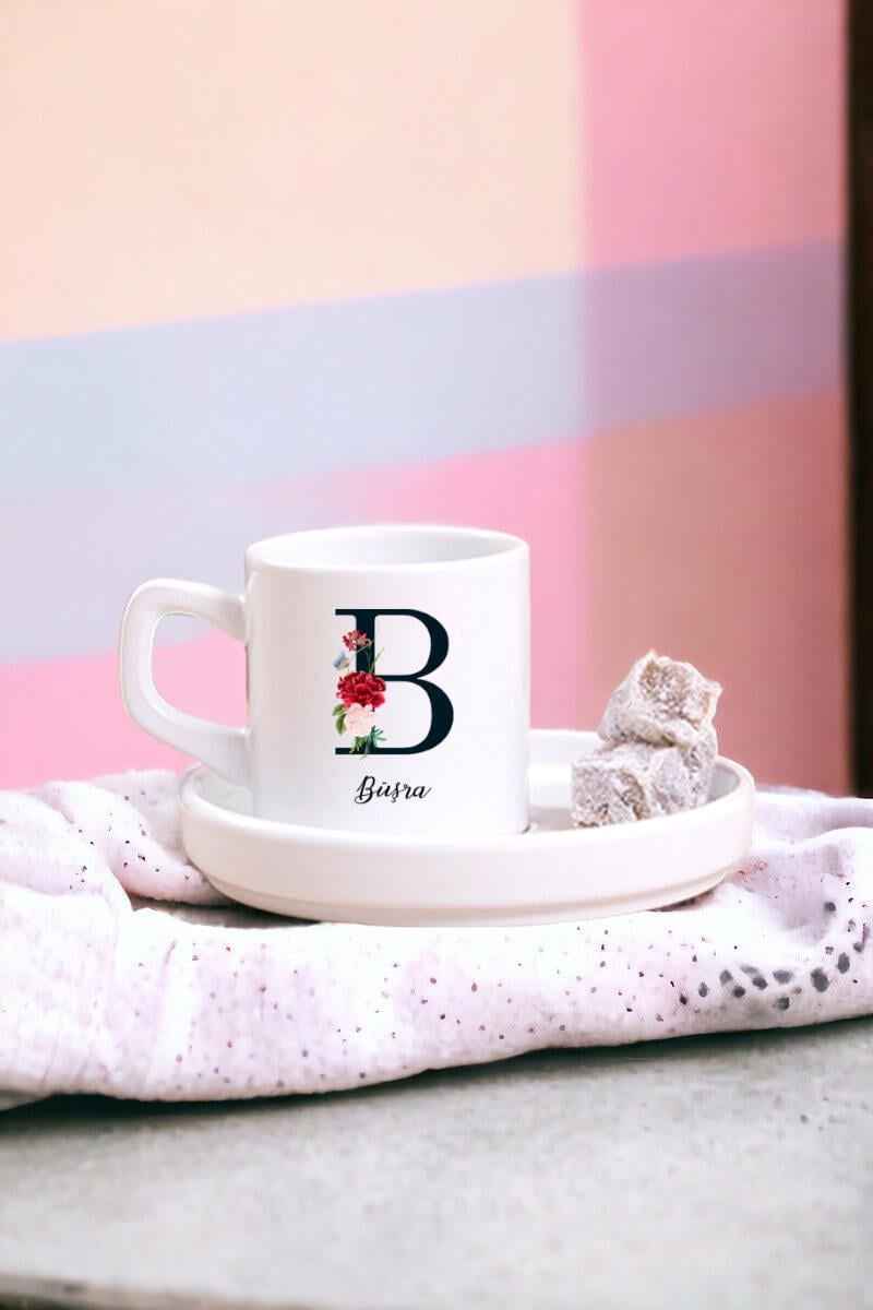 Baş Harfli ve İsimli Concept Türk Kahvesi Fincanı