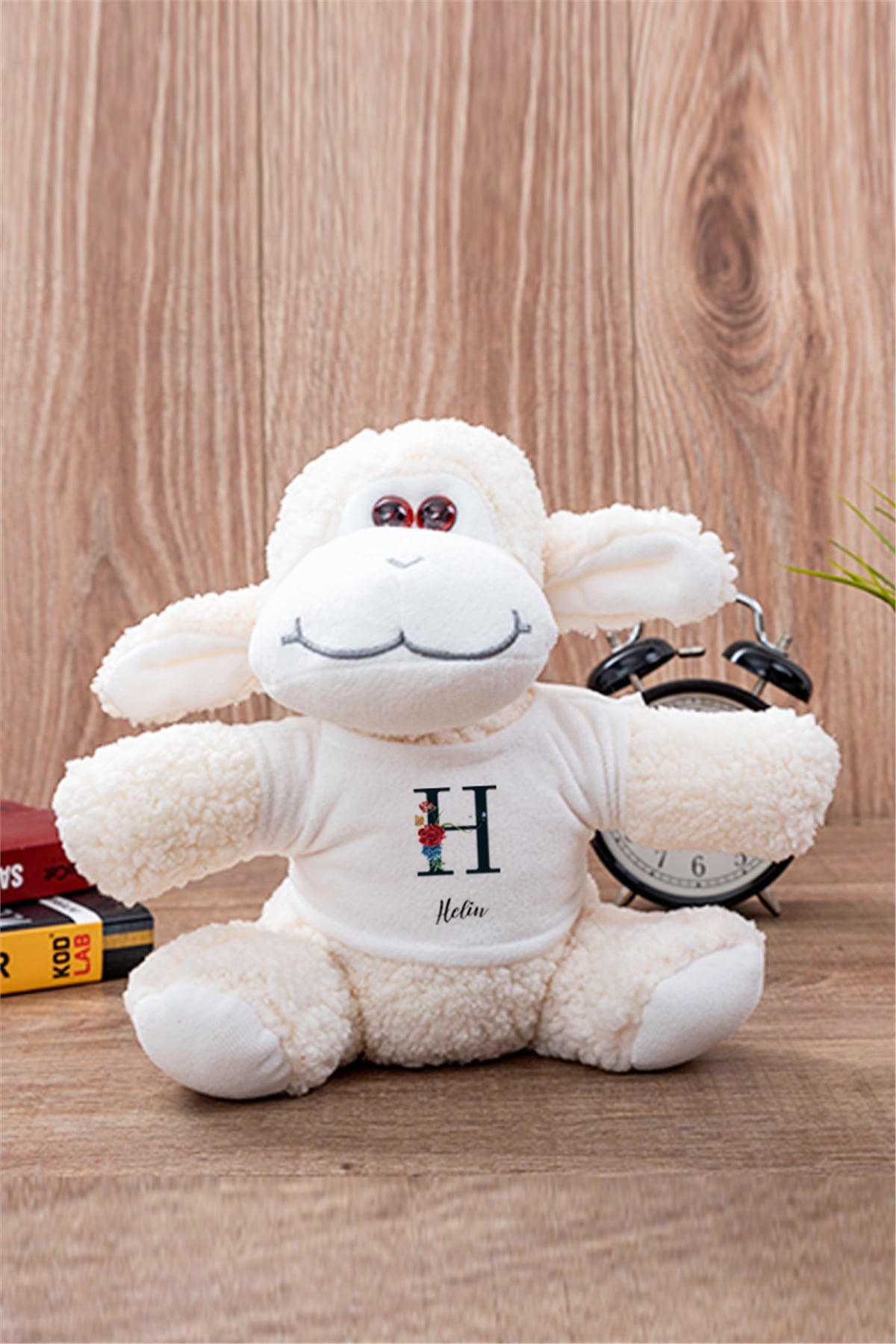 Baş Harfli ve İsimli Peluş Koyun