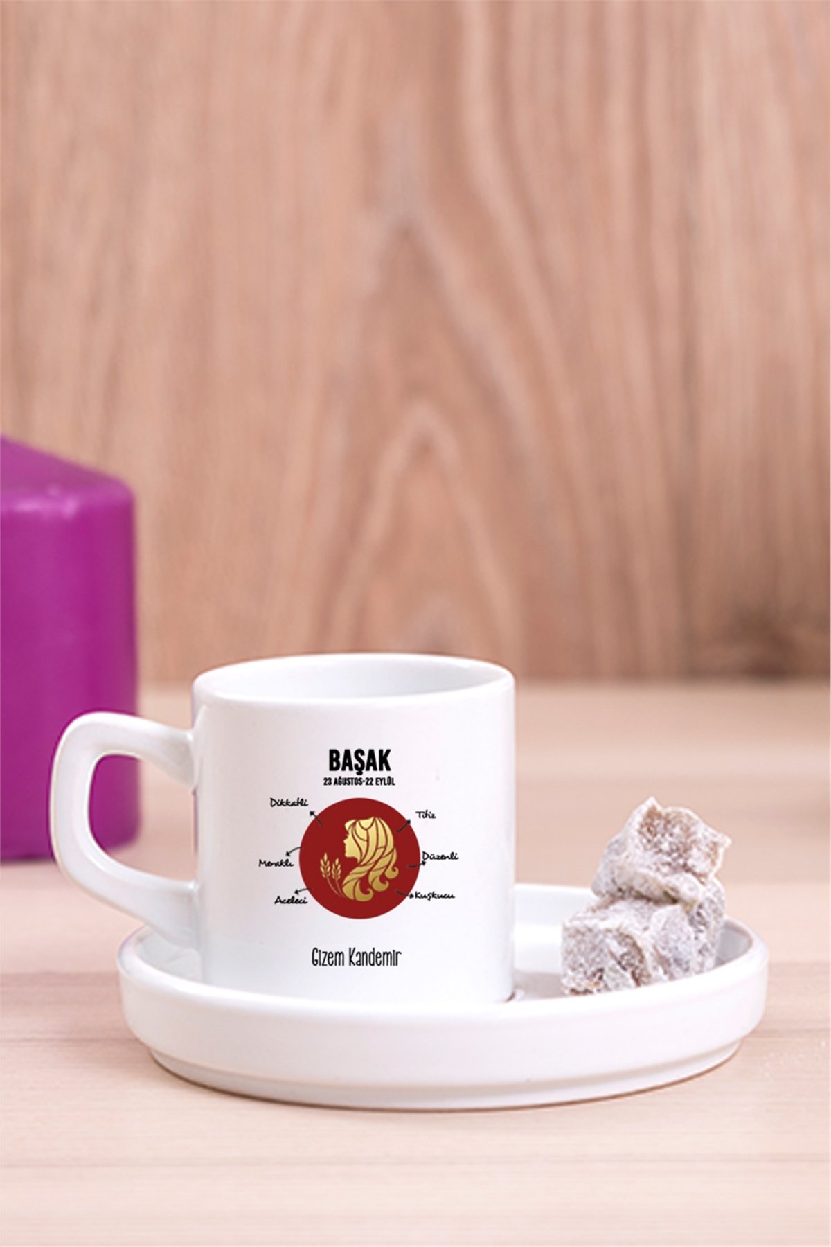 Başak Burcu Arkadaşa Hediye Concept Türk Kahvesi Fincanı