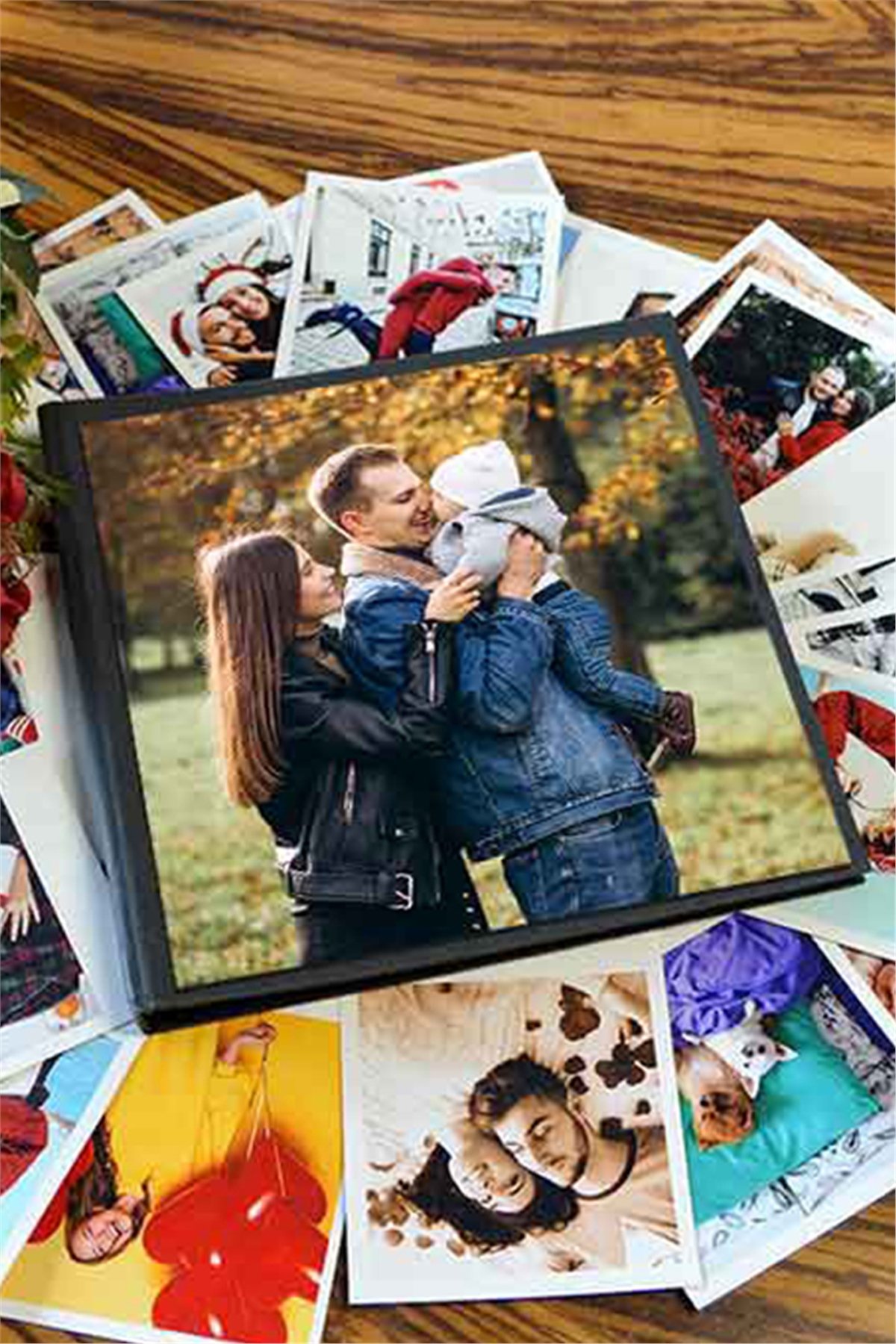 Baskılı 12 Fotoğraflı Kendin Yap Anı Defteri