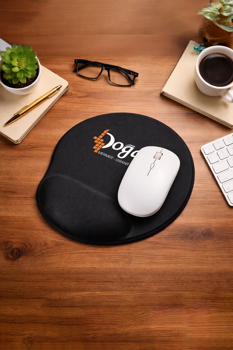 Bilek Destekli Kesik Oval Mouse Pad