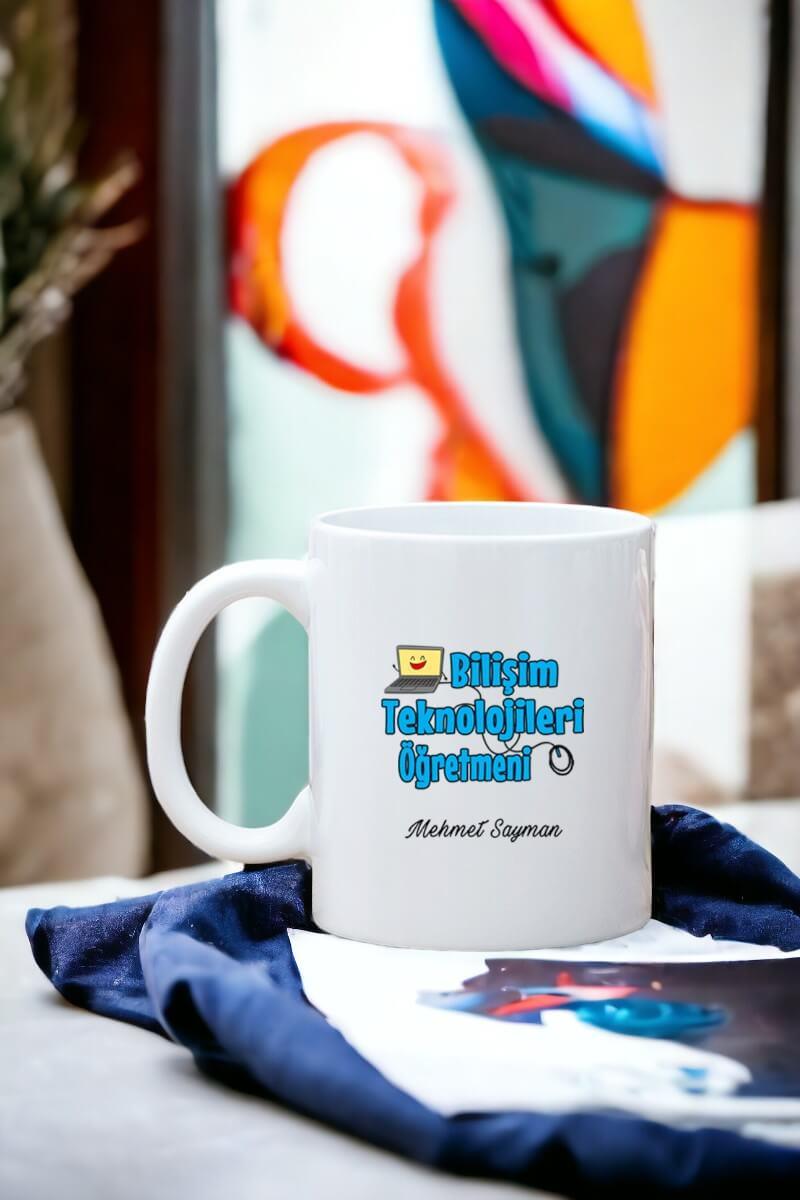 Bilişim Teknolojileri Öğretmeni Beyaz Kupa Bardak