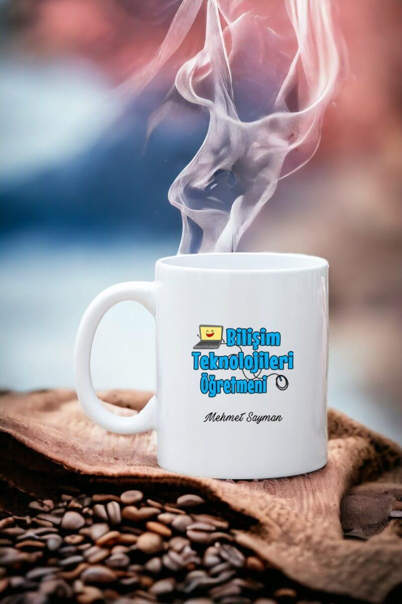 Bilişim Teknolojileri Öğretmeni Beyaz Kupa Bardak