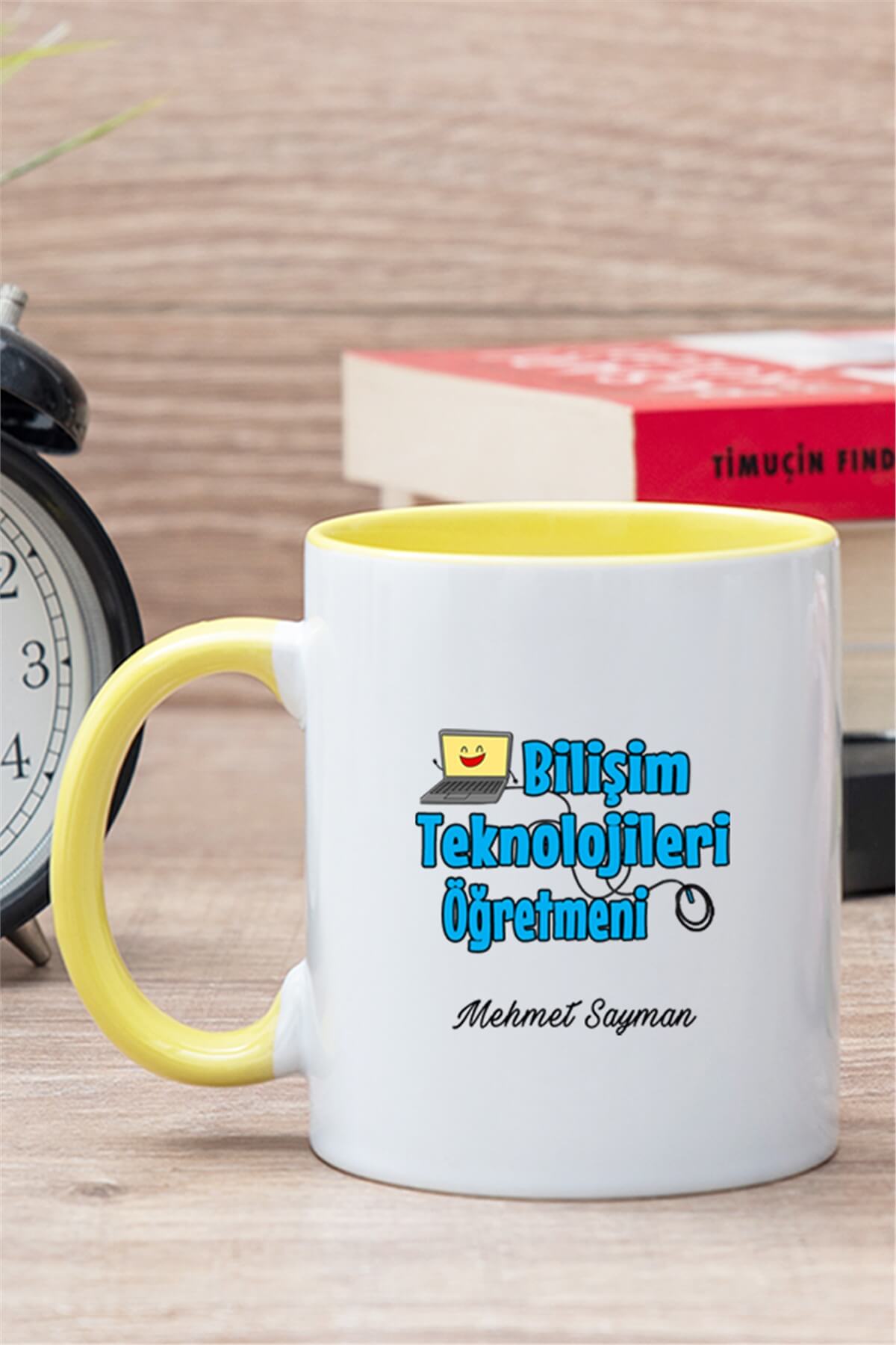 Bilişim Teknolojileri Öğretmeni İçi Renkli Kupa Bardak