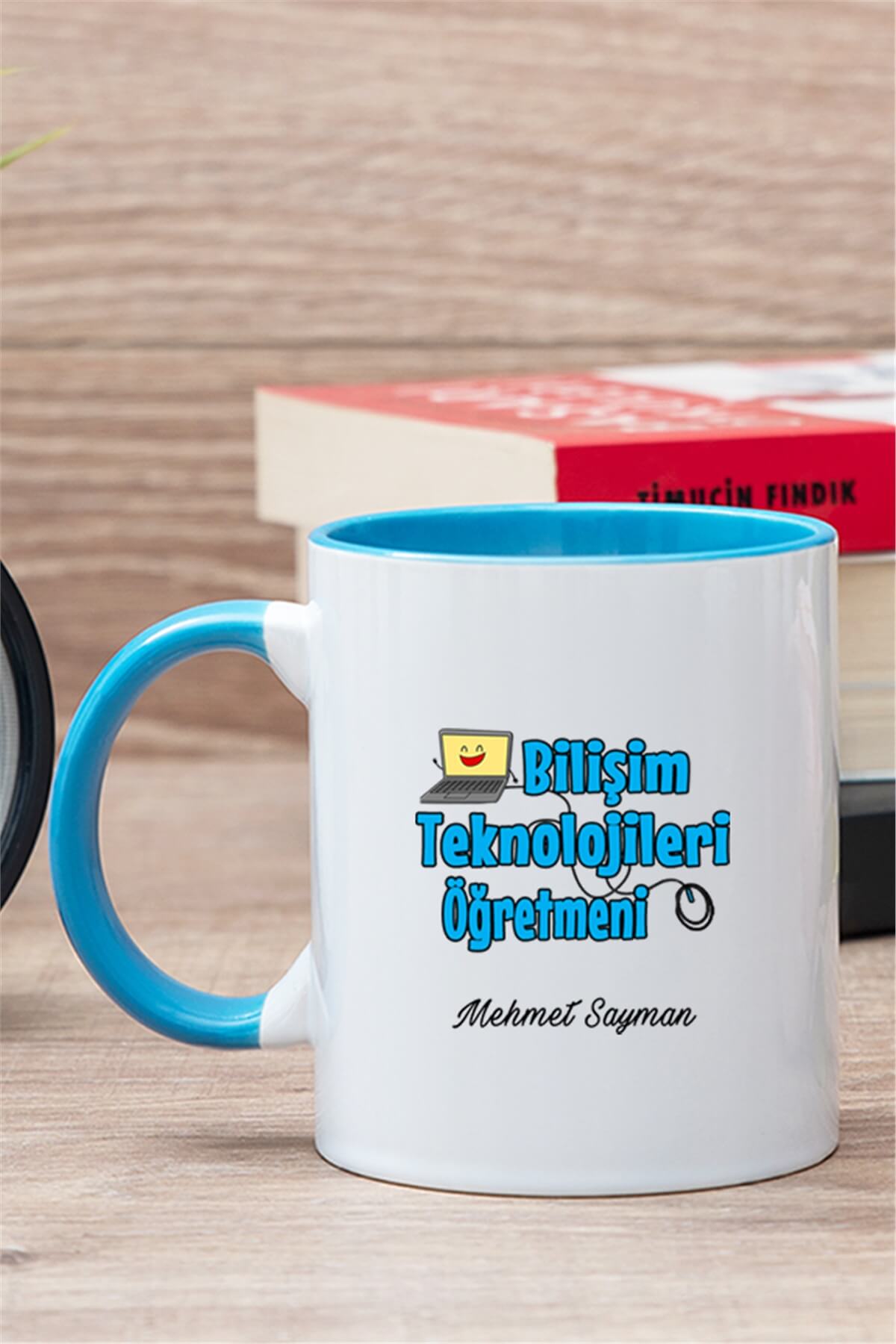 Bilişim Teknolojileri Öğretmeni İçi Renkli Kupa Bardak