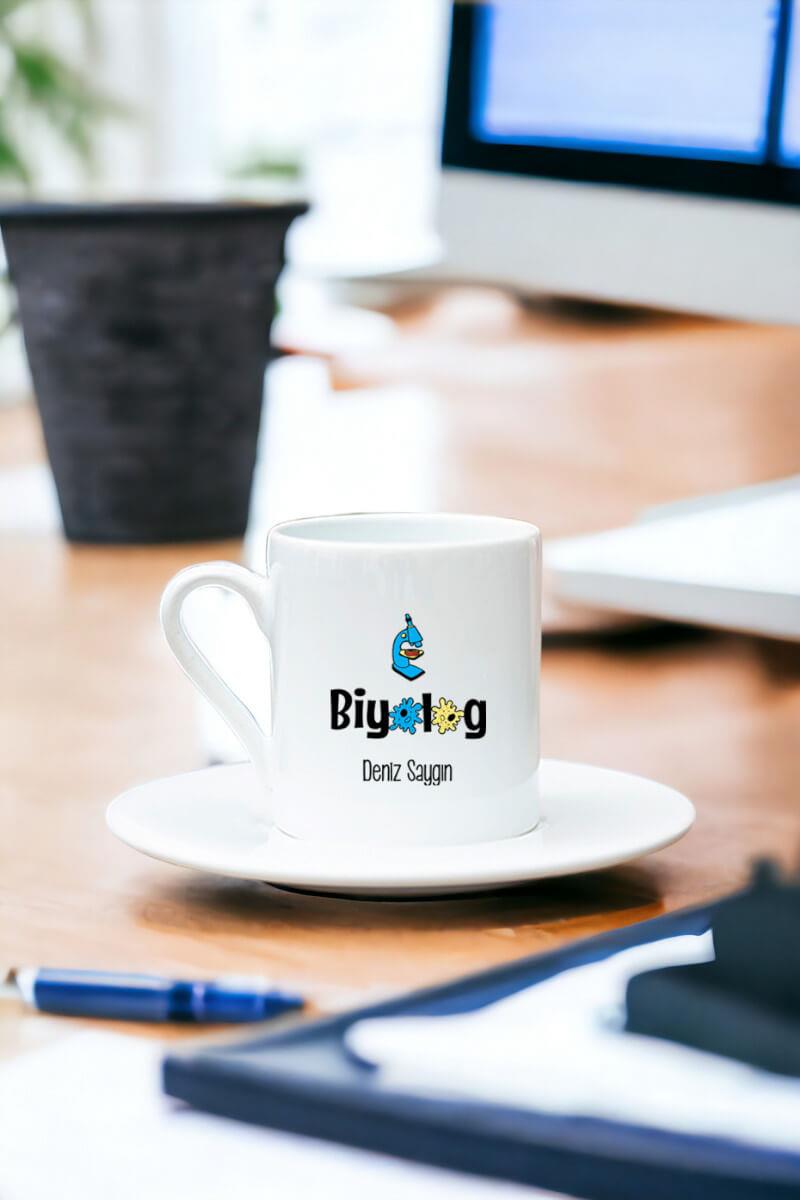 Biyolog Beyaz Türk Kahvesi Fincanı