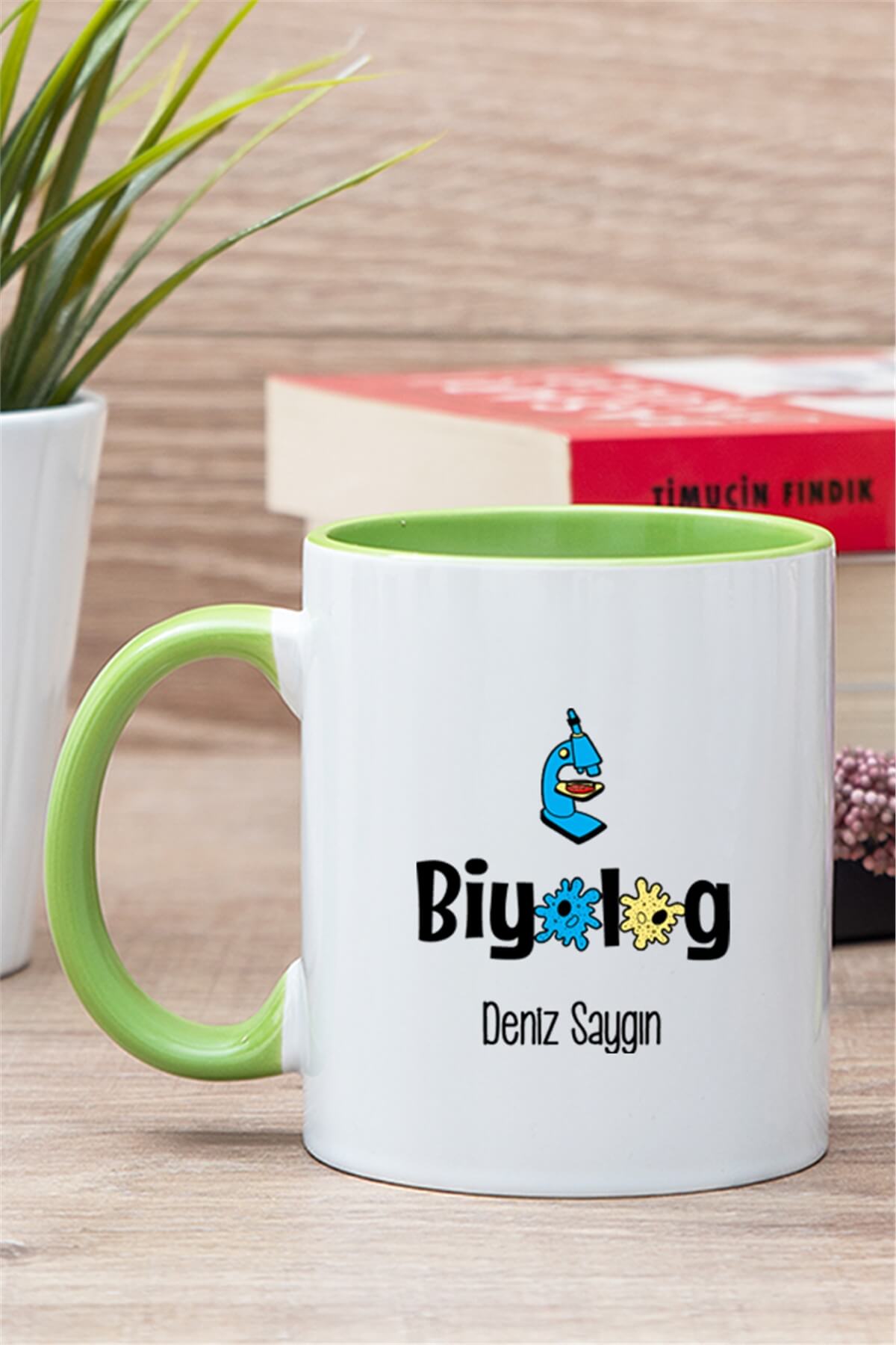 Biyolog İçi Renkli Kupa Bardak