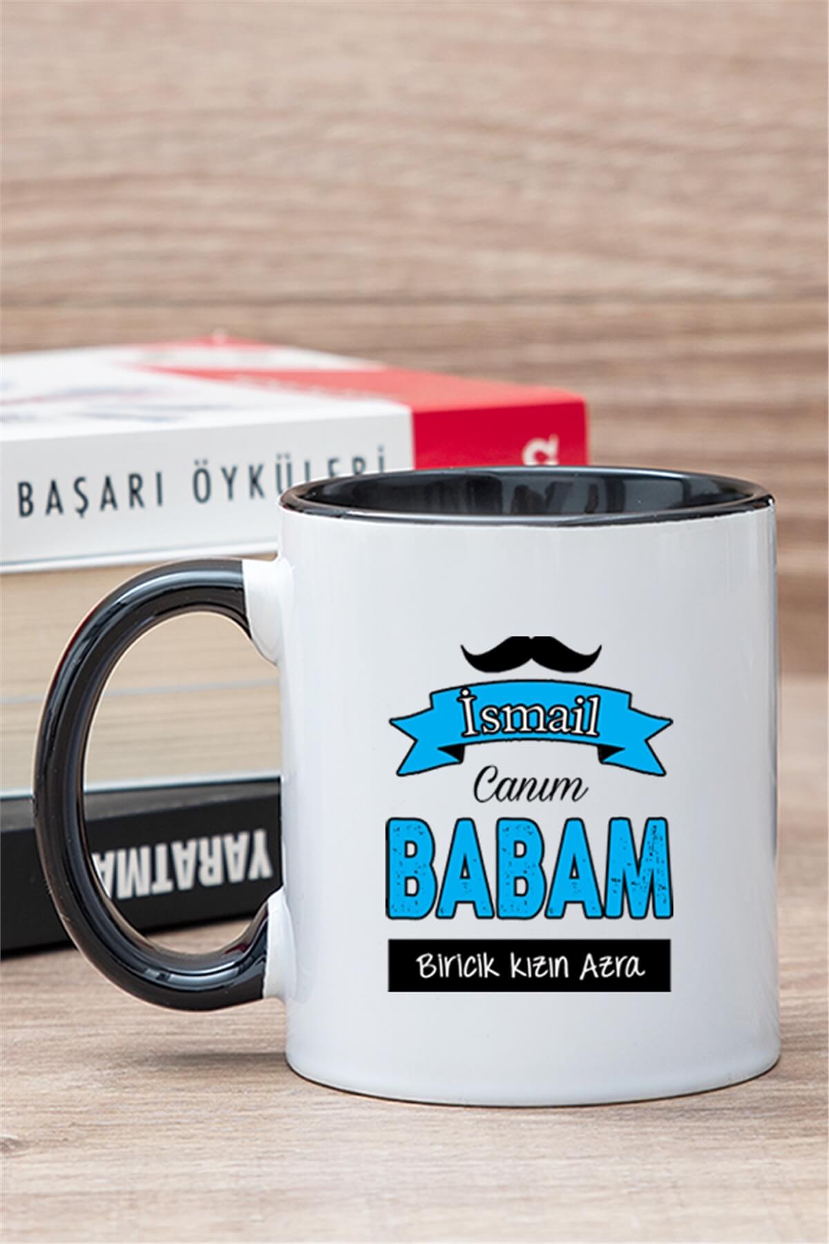 Canım Babam İçi Renkli Kupa Bardak