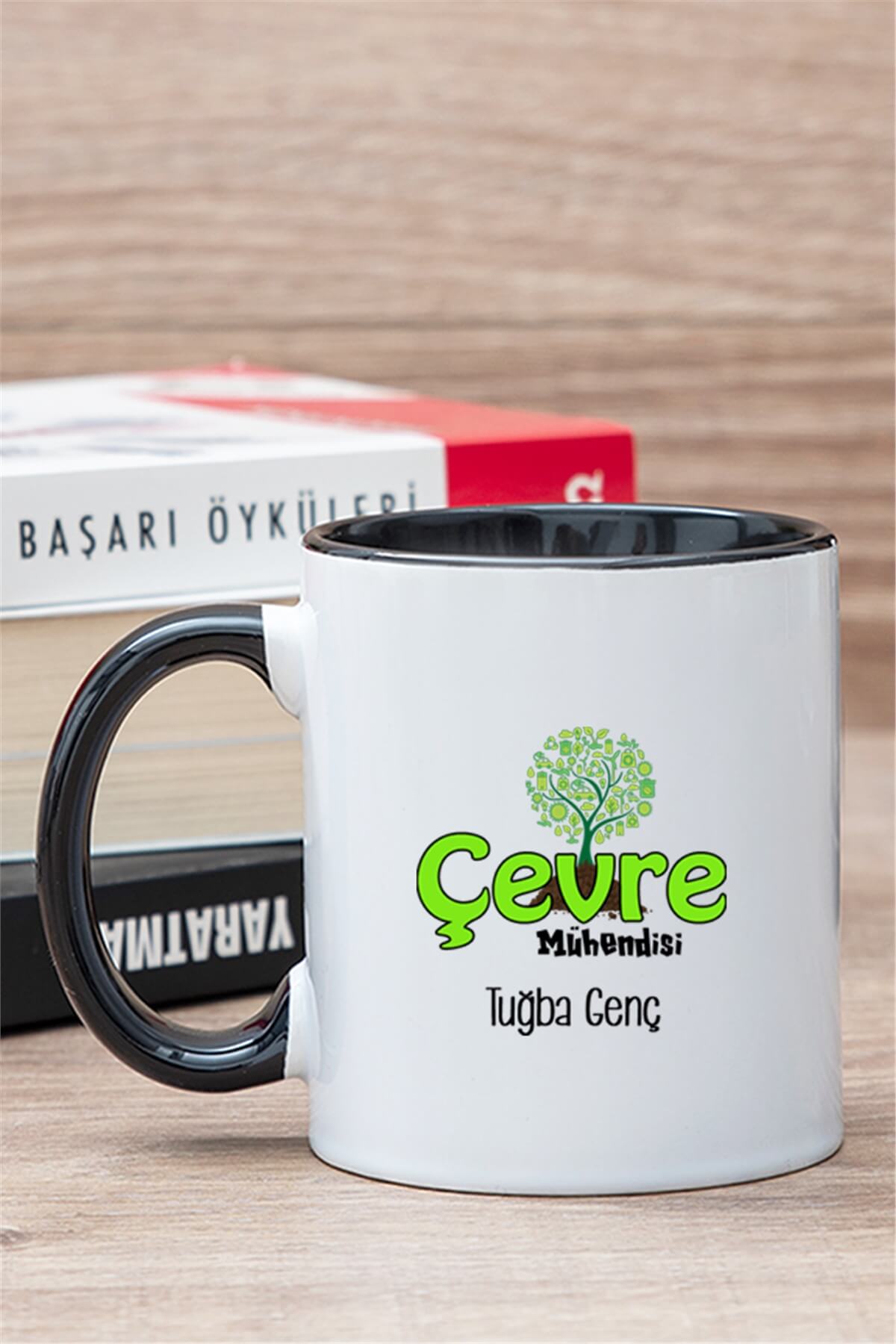 Çevre Mühendisi İçi Renkli Kupa Bardak