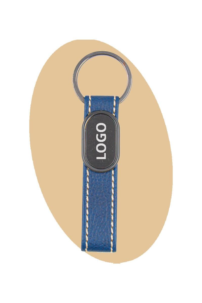 Deri Detaylı Metal Anahtarlık 0204-PETK