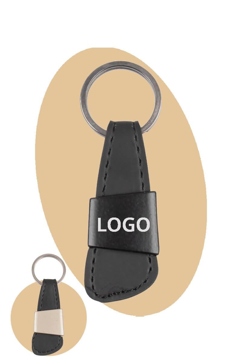 Deri Detaylı Metal Anahtarlık 0515-PETK