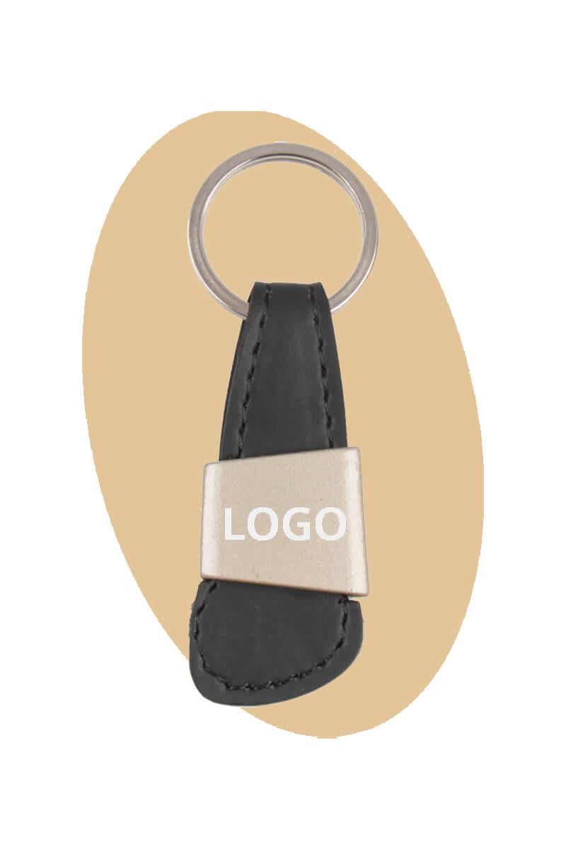 Deri Detaylı Metal Anahtarlık 0515-PETK