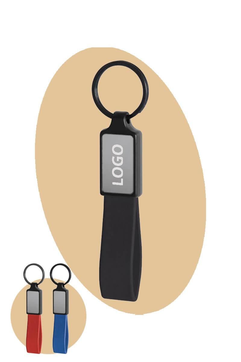 Deri Detaylı Metal Anahtarlık 5105-PETK