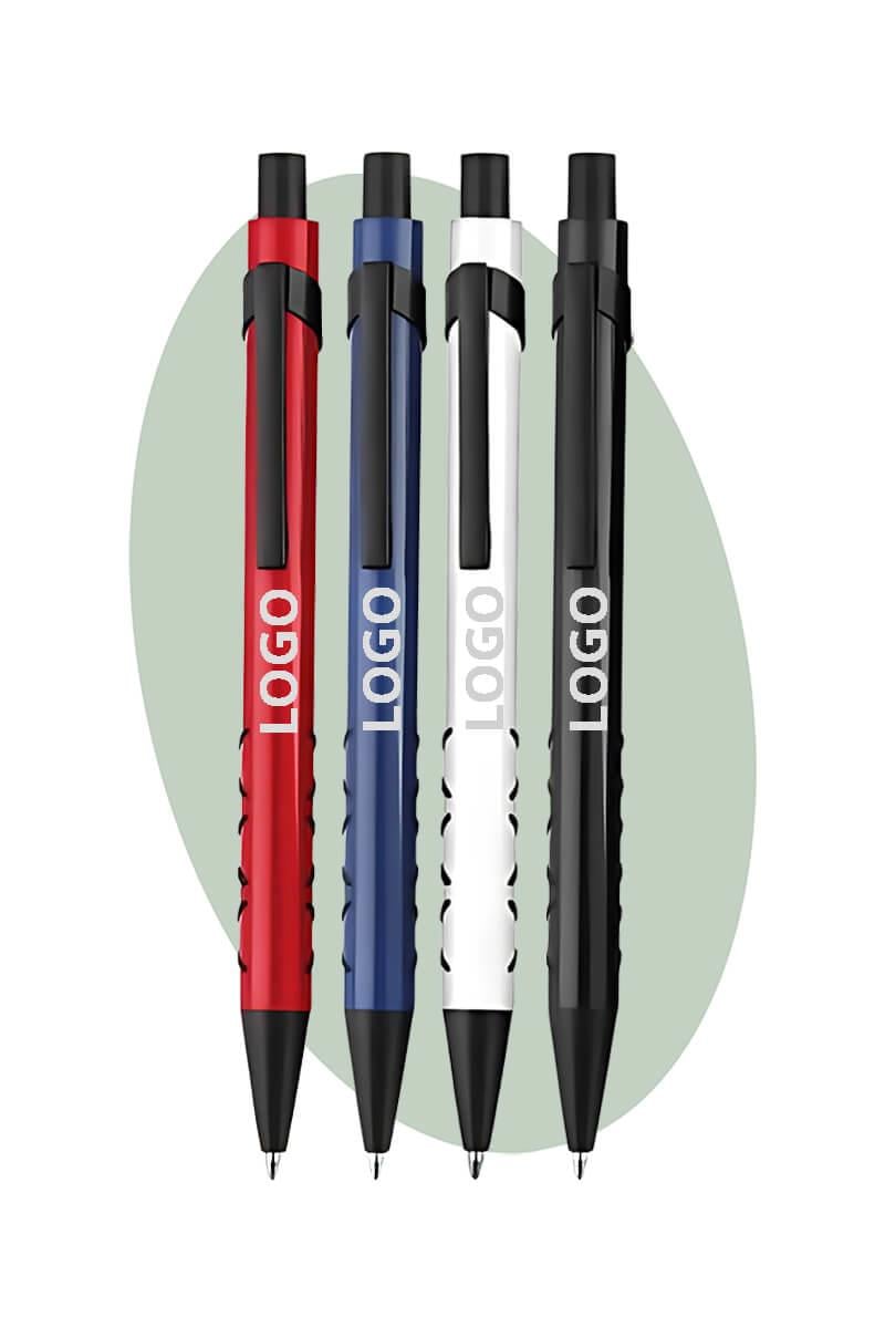 Detaylı Gövdeli Metal Tükenmez Baskılı Promosyon Kalem 1141-Pİ