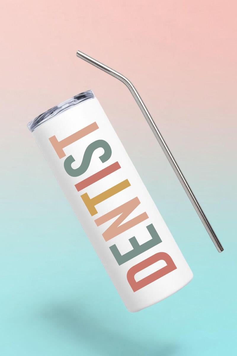 Diş Doktoruna Hediye İsim Yazılı Çelik Termos Bardak