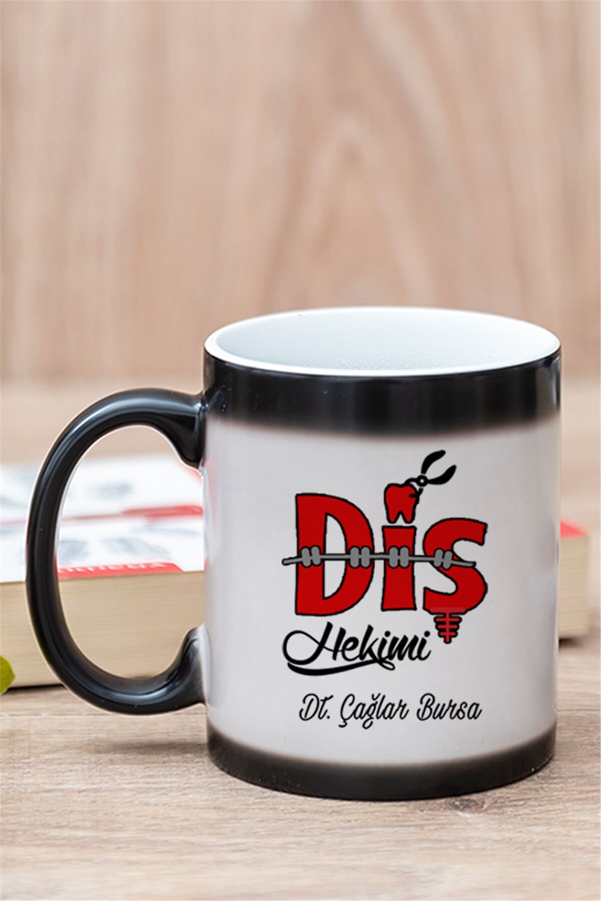 Diş Hekimi Sihirli Kupa Bardak