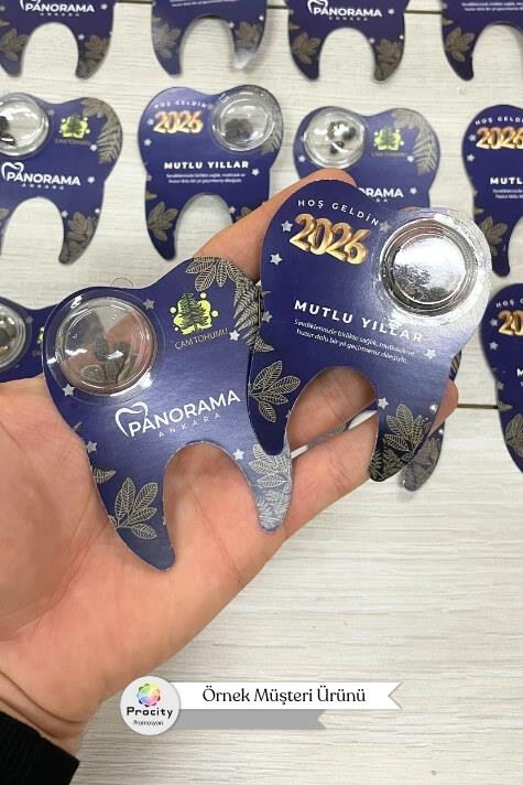 Diş Şeklinde Tohumlu Tanıtım Kartı TTK-003