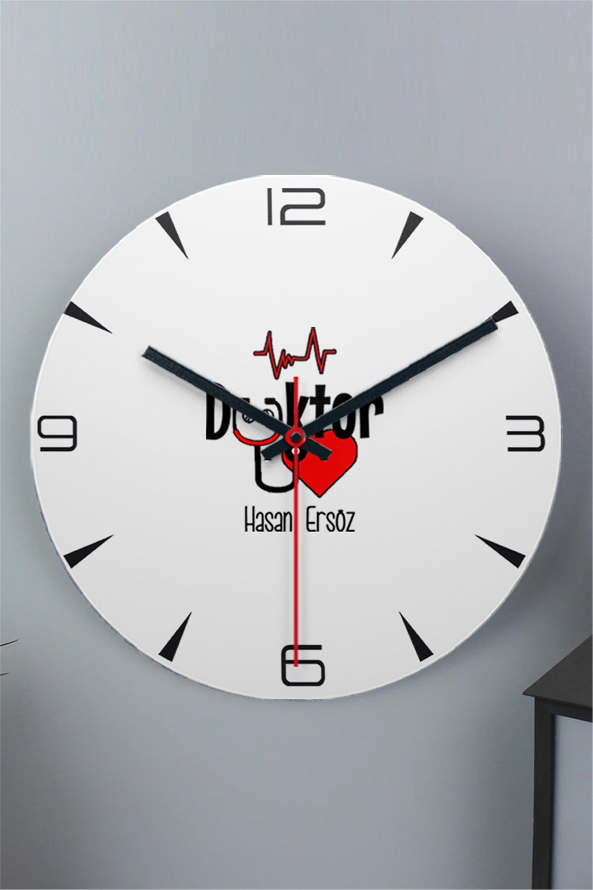 Doktor Ahşap Duvar Saati