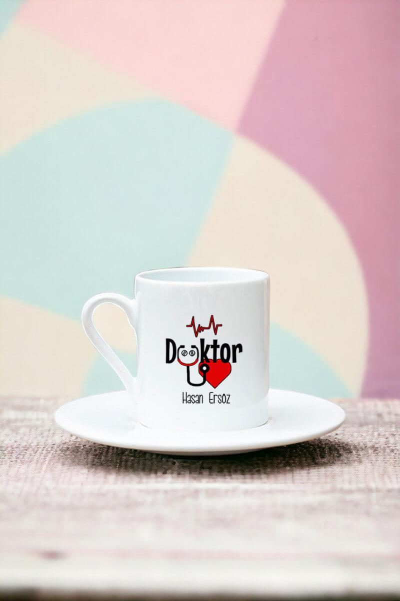 Doktor Beyaz Türk Kahvesi Fincanı