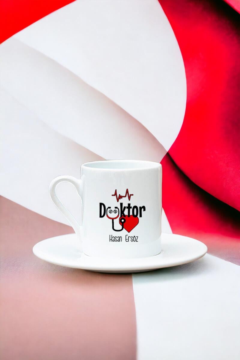 Doktor Beyaz Türk Kahvesi Fincanı