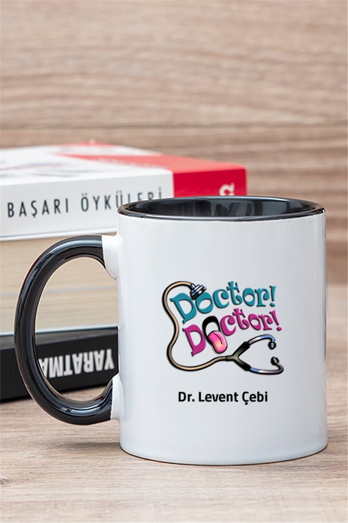 Doktor Doktor İçi Renkli Kupa Bardak