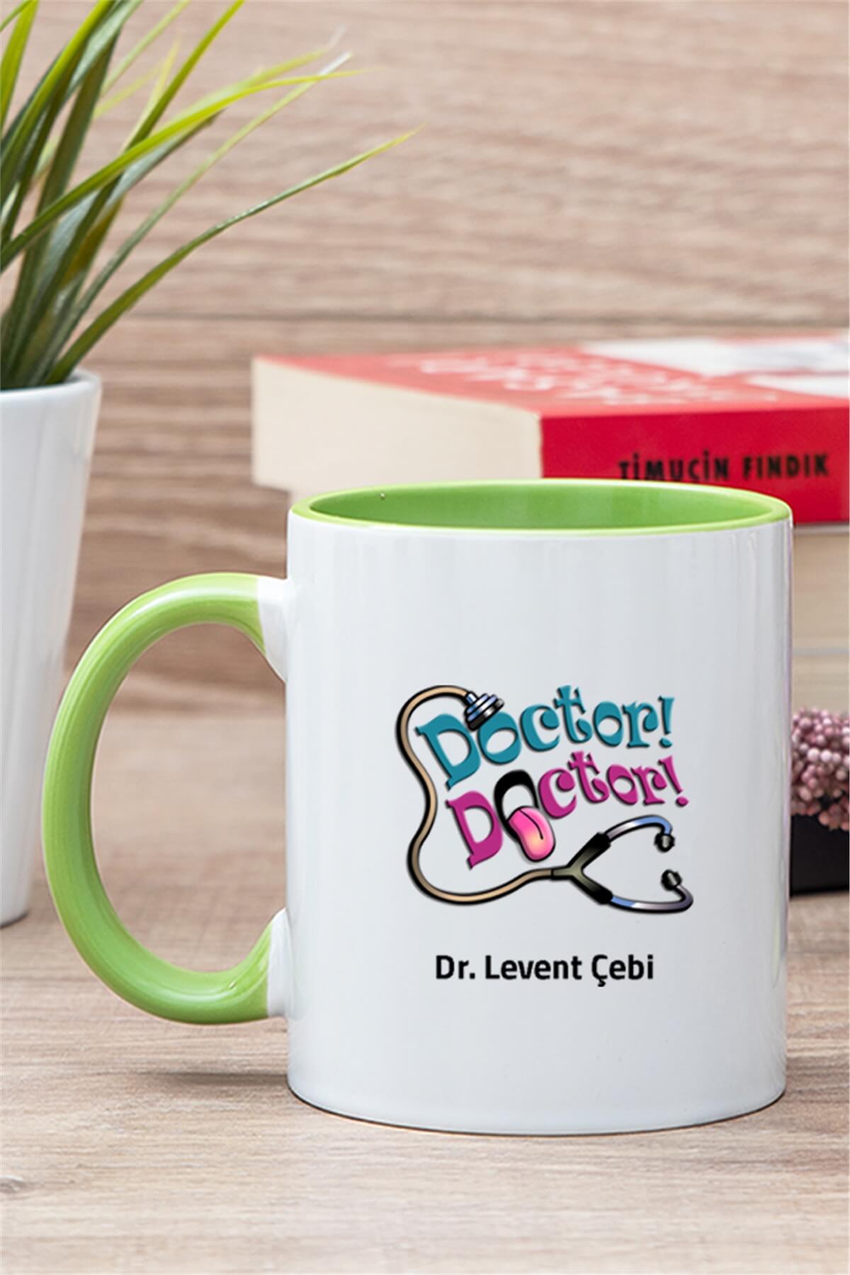 Doktor Doktor İçi Renkli Kupa Bardak