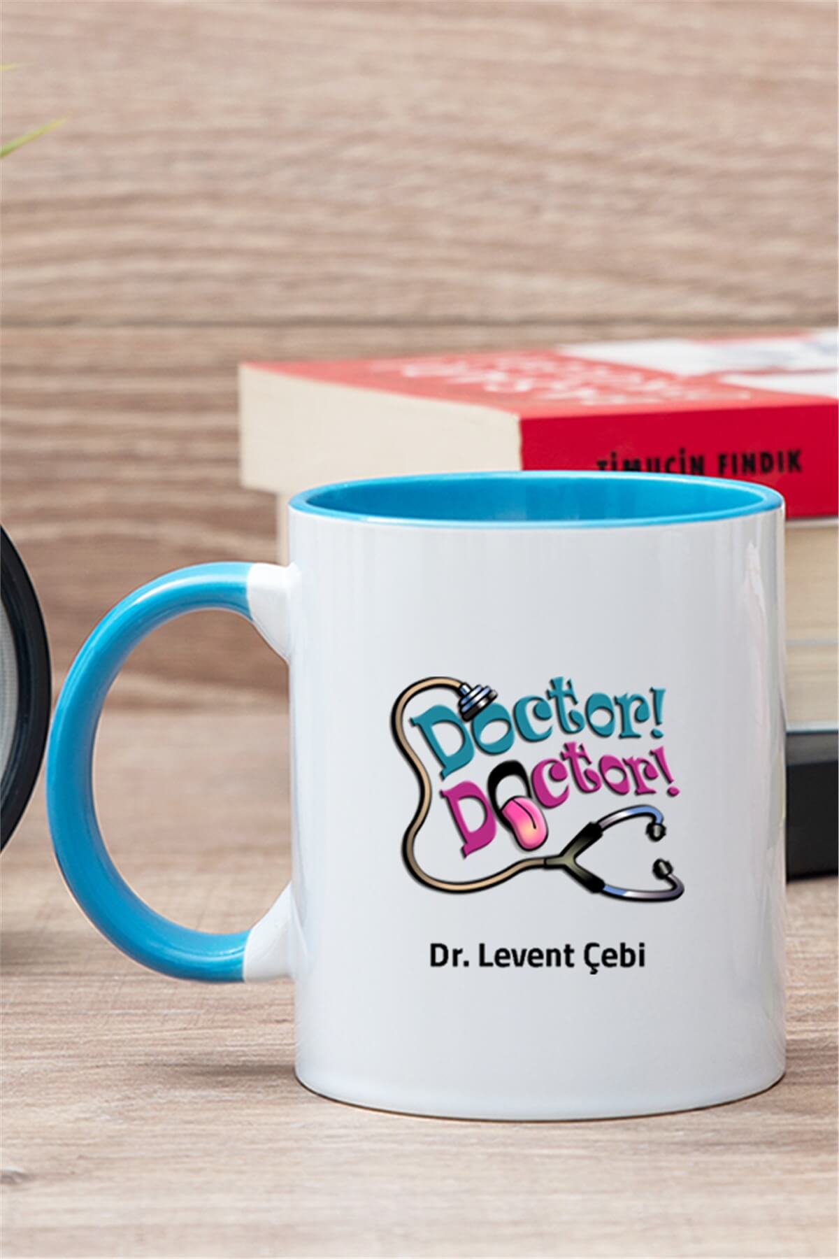 Doktor Doktor İçi Renkli Kupa Bardak