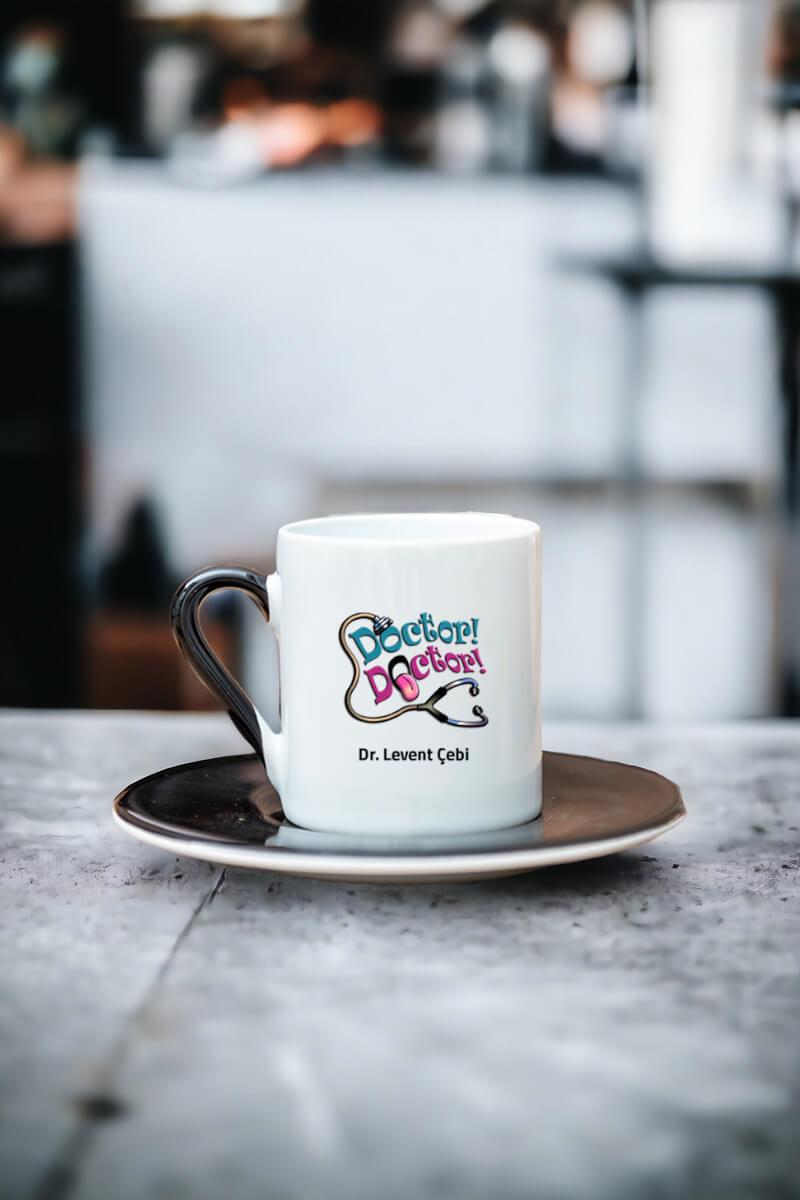 Doktor Doktor Renkli Türk Kahvesi Fincanı