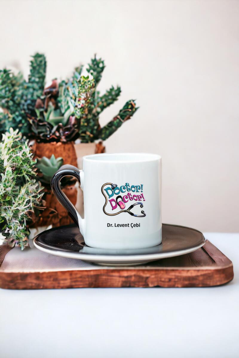 Doktor Doktor Renkli Türk Kahvesi Fincanı